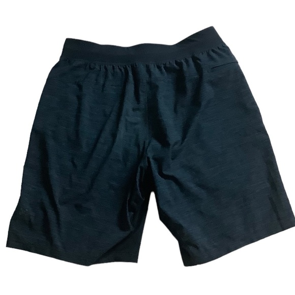 Lululemon Men’s T.H.E. Short Linerless Heather Allover Iron Blue True Navy Sz M - Picture 6 of 14